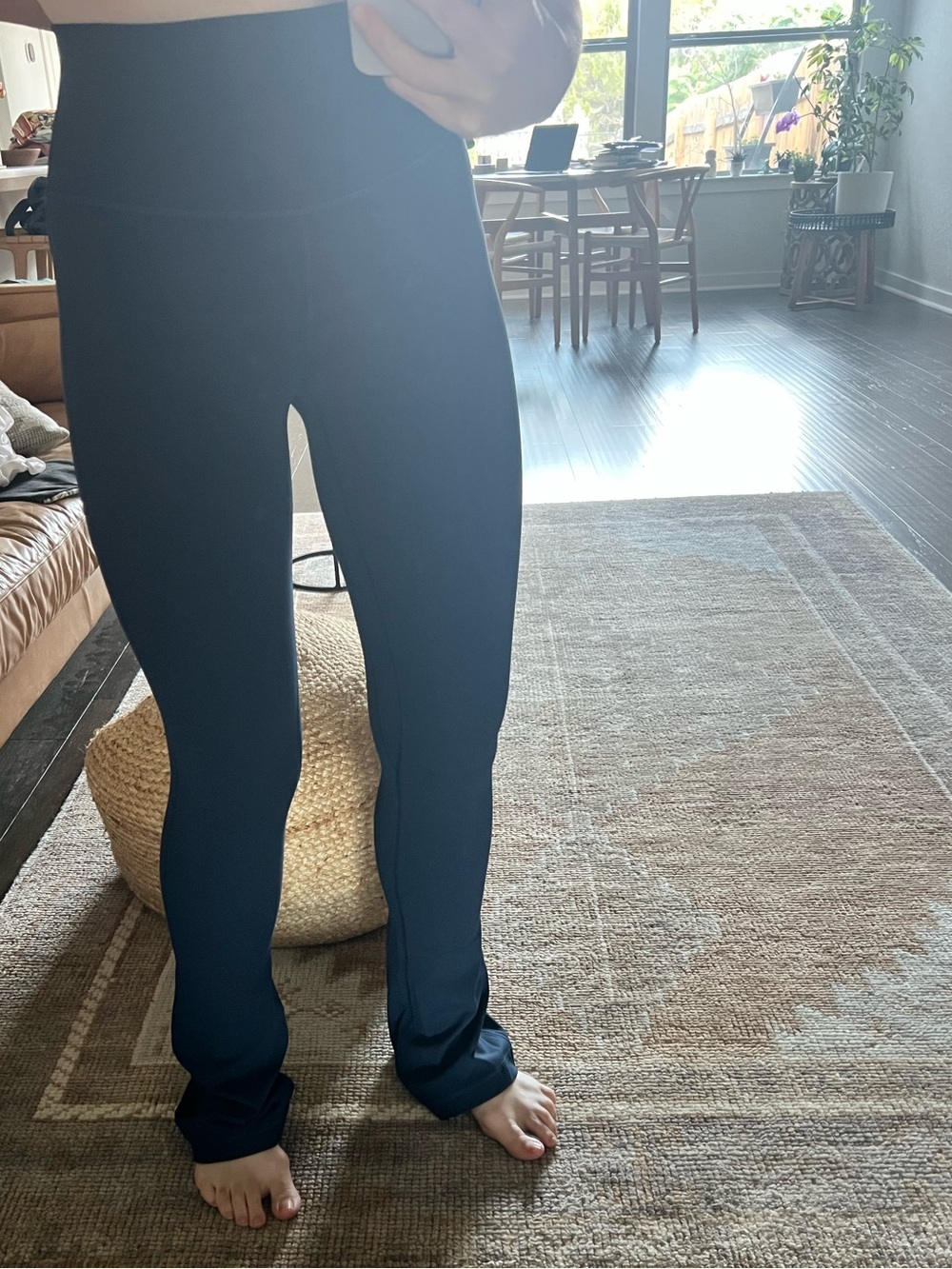 Lululemon Dark Blue High-Rise Yoga/Workout Leggings